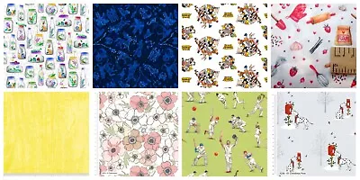 Buy Fabric Remnants 100% Cotton 110cm Wide Approx 15cm Long 8 Designs • 2.75£