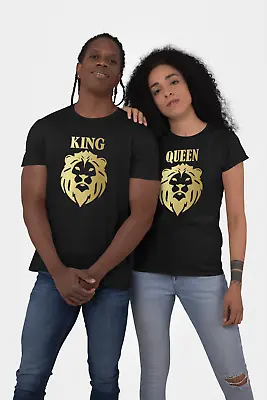 Buy Lion King & Queen T Shirts - Gold Foil Mens Womens T Shirt Gift • 12.99£