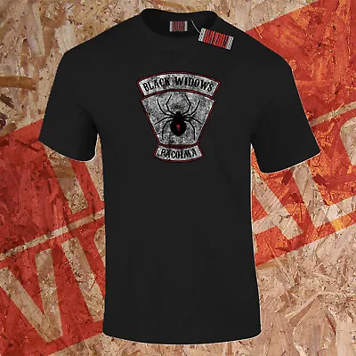 Buy Black Widows T-Shirt Pacoima Clint Motorcycle Club Retro Eastwood Movie S-5XL • 14.95£