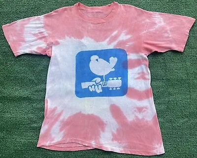 Buy VTG 60’s Woodstock Shirt Original 1969 Music Festival Tie Dye T-Shirt Size Small • 1,417.49£