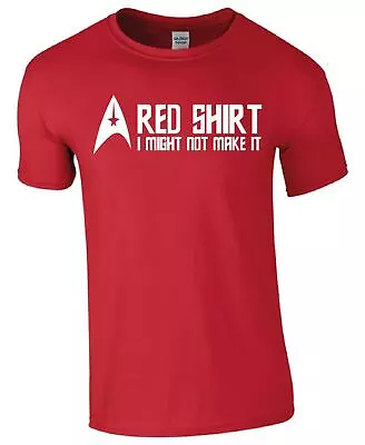 Buy Red Shirt Star Trek Inspired Funny Unisex Kids/adults Top T-shirt • 11.99£
