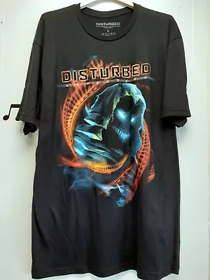 Buy Disturbed Band Faces T Shirt Size Large New Official Rock Grunge Metal • 19£