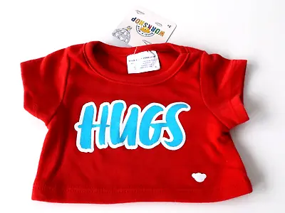 Buy Build A Bear - Girls / Boys Clothes - 'Hugs' Red T-Shirt Top - New • 9£