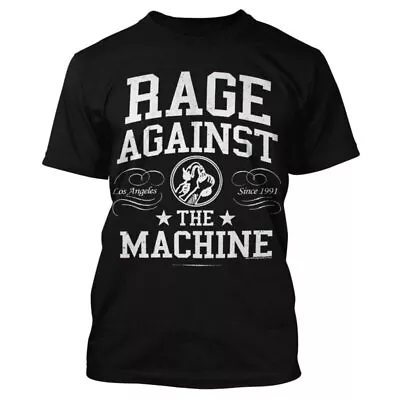 Buy Officially Licensed Rage Against The Machine Crown Logo Mens Black T Shirt Tee • 16.95£