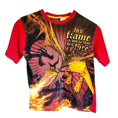 Buy How To Train Your Dragon Shirt 2010  Boys Sz 8 His Flame Is Worse Than His Bite • 11.80£