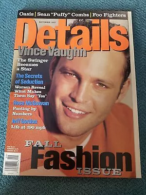 Buy Details Magazine Sept 1997 Vol 16 # 4 Vince Vaughn Oasis Sean Combs Foo Fighters • 12.01£
