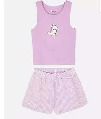 Buy Disney Marie Car  Cotton Shorts & Vest Pyjama Set Cotton Primark  Size S New Tag • 19.99£