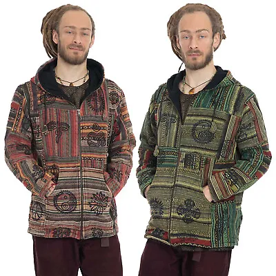Buy Mans Patchwork Festival Jacket, Mens Hippy Clothing, Psy Trance Coat For Men • 60£