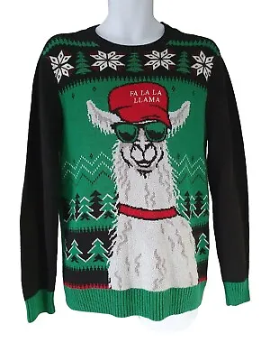 Buy Ugly Christmas Jumper Fa La La Llama Size Medium Funny Christmas Sweater 38  • 17.50£