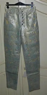 Buy VINTAGE Tuhot 1980s-90s Original Rock Chic Snake Skin Retro Leather Pants • 158.01£