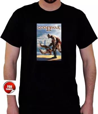 Buy Black T Shirt Xl Mens. GOD OF WAR. Both Side Print • 12.99£