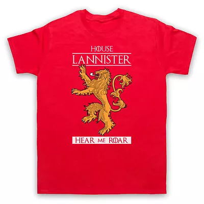Buy Game Of Thrones House Lannister Hear Me Roar Lion Tv Mens & Womens T-shirt • 17.99£