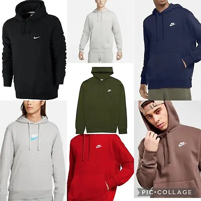 Buy New Nike Mens Sportswear Club Fleece Pullover Hoodie Hooded Sweatshirt S,M,L,XL • 28.97£