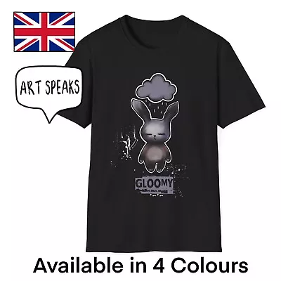 Buy Rabbit Goth T-Shirt Women Unisex Graffiti Grunge Teen Kawaii Gloomy MH Raincloud • 15.99£