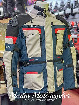 Buy Rst Pro Series Adventure X Ce Textile Motorcycle Jacket - Silver / Blue / Red • 299.99£