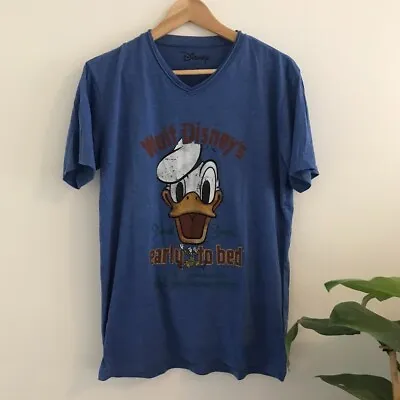Buy Walt Disney Donald Duck Blue T-Shirt - Size M, Good Condition • 10£