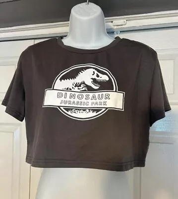 Buy Romwe Jurassic Park Crop Top Size Small  • 1.99£