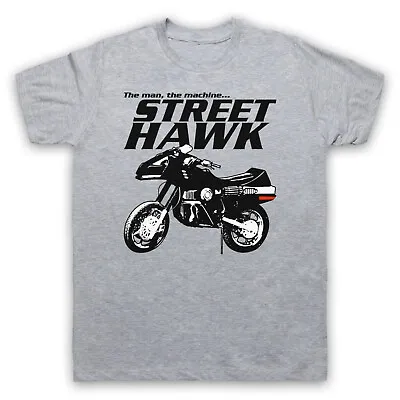 Buy Street Hawk The Man The Machine Motorcycle Superhero Mens & Womens T-shirt • 17.99£