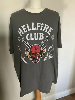 Buy Stranger Things T Shirt Size XL Hellfire Club Mens Cotton Shirt • 6£
