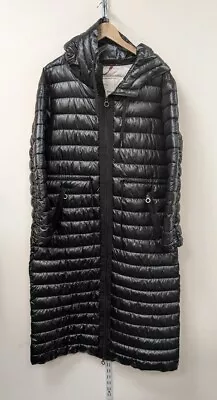 Buy BNWT Ladies S. OLIVER Black Long Puffy Coat With Hood Size 14 - CG G38 • 7.99£