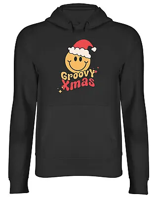 Buy Emoji Smiley Christmas Hoodie Mens Womens Groovy Xmas Top Gift • 17.99£