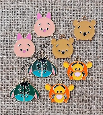 Buy Disney's Winnie The Pooh Enamel Charm Pendants Jewellery Making Earring Charms  • 1.99£