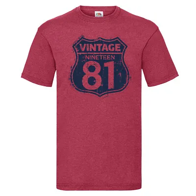 Buy Vintage 1981 Nineteen Eighty One T-Shirt Birthday Gift • 13.49£