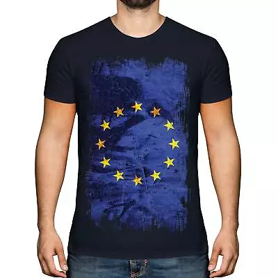 Buy European Union Grunge Flag Mens T-shirt Tee Top Football Gift Shirt Clothing • 11.95£
