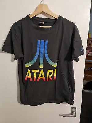 Buy Retro Atari Multicolour Logo Joystick Junkies T Shirt Large • 5.99£