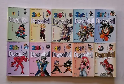 Buy 10x Dragonball Manga Bundle. Akira Toriyama. French Ed. #11 & #34-42 • 115£