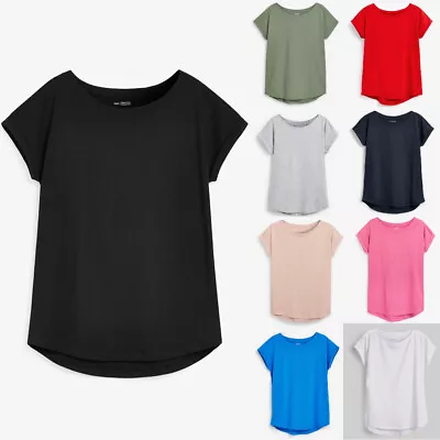 Buy Ladies Next Cap Sleeve T-Shirt Sizes 6 - 26 NEW STOCK & COLOURS ADDED • 9.99£