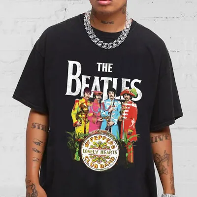 Buy The Beatles Rock Band Sgt. Pepper's Lonely Hearts T-Shirt Gift For Men Women • 26.39£