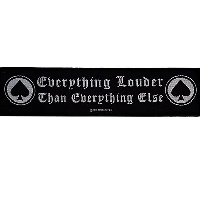 Buy Motorhead Everything Louder Strip Patch Official Metal Rock Band Merch  • 5.57£