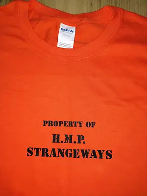 Buy Strangeways Prison Manchester T-shirt Large Orange Brand New • 9.99£