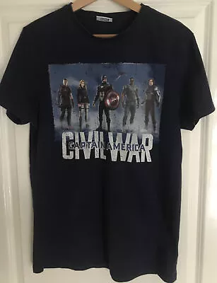 Buy Rare Official Marvel Captain America Civil War T-Shirt 36” • 29.99£