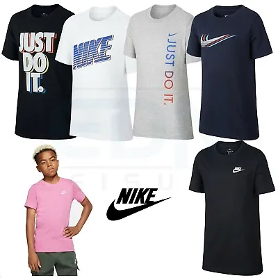 Buy Junior Nike T Shirts Top Boys Girls Kids Short Sleeve Tee Age 7 8 9 10 11 12 13 • 12.95£