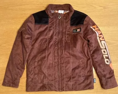 Buy Star Wars HAN SOLO Boys Bomber Jacket 7/8 Years Up To 128cm Disney Store Brown • 20£