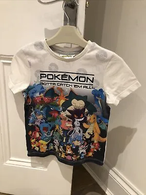 Buy Pokémon T Shirt Boys Size 4-5 Years Old • 6.99£