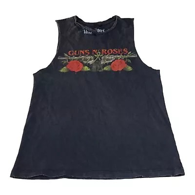 Buy Topshop And Finally Guns N Roses Cutoff Muscle Tank Retro Vibes Distressed US 4 • 21.22£