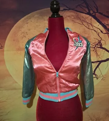 Buy LOL Surprise 1998 Zip-Up Bomber Jacket - Color  Pink / Turquois Size M 7-8   • 15.97£