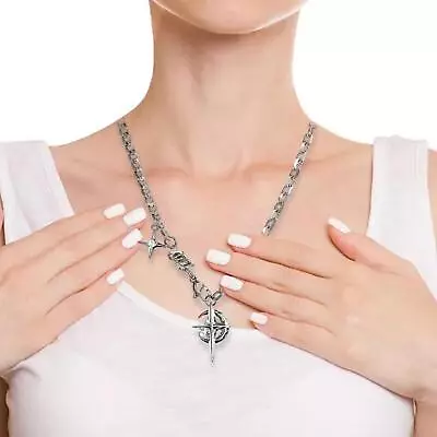 Buy Pendant Necklace Clavicle Chain For Women And Men Daily Wear Jewelry Gift • 6.06£