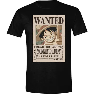 Buy One Piece – Luffy Wanted T-Shirt / Officially Licensed • 16.35£