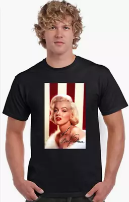 Buy Marilyn Monroe Gildan T-Shirt Gift Men Unisex S,M,L,XL,2XL Plus Black Cotton Bag • 10.99£