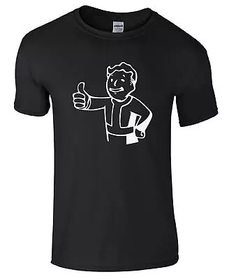 Buy Vault Boy Thumbs Up Fallout Inspired  Unisex Kids/adults Top T-shirt • 7.99£