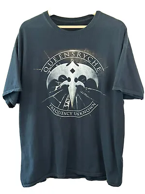 Buy QUEENSRYCHE FREQUENCY UNKNOWN TOUR 2013 T-SHIRT  Tour Dates  Black  2 Sided • 28.42£