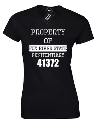 Buy Property Of Fox River Ladies T-shirt Prison Break Jail T-bag Fancy Dress Design • 8.99£