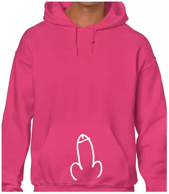 Buy Penis Drawing Funny Hoody Hoodie Rude Cartoon Design Joke Novelty Gift Idea • 16.99£