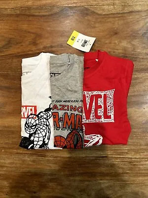 Buy Childrens Pack Of 3 Marvel Spiderman T Shirts. Age 7-8 Yrs No Packaging • 10£