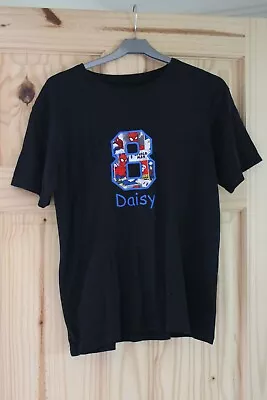 Buy Daisy Is 8 Spider Man Embroidered Birthday Shirt Top Age 13-14 Years • 2£