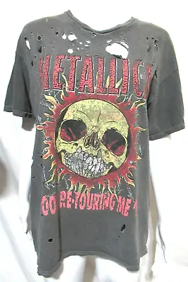 Buy Metallica S/M Poor Re-Touring Me '98 Gray Short Sleeve Destroyed Band T-Shirt • 12.34£